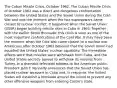 The Cuban Missile Crisis, October 1962. The Cuban Missile Crisis of October 1962 was a direct and dangerous confrontation between the United States and the Soviet Union during the Cold War and was the moment when the two superpowers came closest to nuclear conflict. It happened when the Soviet Union (USSR) began building missile sites in Cuba in 1962. Together with the earlier Berlin Blockade, this crisis is seen as one of the most important confrontations of the Cold War. It may have been the moment when the Cold War came closest to a nuclear war. Americans after October 1962 believed that the Soviet Union had equalled the United States' nuclear capability. The immediate effects were that missiles were withdrawn from Cuba, and the United States secretly agreed to withdraw its missiles from Turkey. In a dramatic televised address to the American public, President John F. Kennedy announces that the Soviet Union has placed nuclear weapons in Cuba and, in response, the United States will establish a blockade around the island to prevent any other offensive weapons from entering Castro's state.