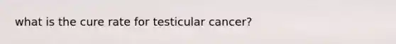 what is the cure rate for testicular cancer?