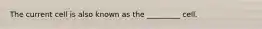 The current cell is also known as the _________ cell.