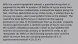 With the current equipment owned, a manufacturing plant is supposed to be able to produce 15 bottles of syrup every hour. When the machine malfunctions, it sometimes begins going too fast, and then deformities occur. Other times, it malfunctions by moving too slowly, also causing deformities to the product. The machine's peak performance is maintained by keeping production as close to 15 bottles per hour as possible. A quality control supervisor takes a random sample of hours and counts the number of bottles produced in order to test whether the machine is functioning correctly or whether it needs to be readjusted. (b) Which of the following sample sizes could be taken to ensure that the sampling distribution of x is approximately normal? 4 20 21 41