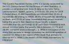 The Current Population Survey​ (CPS) is a survey conducted by the U.S. Census Bureau for the Bureau of Labor Statistics. It provides a comprehensive body of data on the labor​ force, unemployment,​ wealth, poverty, and so on. The data for 2018 included about 75,000 households and showed that 15.5​% of households identifying as​ White, 28.3​% of households identifying as​ Black, and 10.5​% of Asian households had annual incomes below the poverty line. Based on these​ results, a report concludes that the percentage of all such Black households with annual incomes below the poverty line is between 27.7​% and 28.9​%. Complete parts a through c. a. What is the aspect of this study that pertains to design​ (including the statistical question of​ interest)? b. What is the aspect of this study that pertains to​ description? c. What is the aspect of this study that pertains to​ inference?