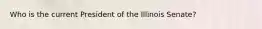 Who is the current President of the Illinois Senate?