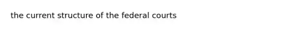 the current structure of the federal courts