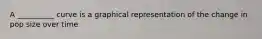 A __________ curve is a graphical representation of the change in pop size over time