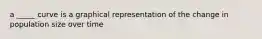 a _____ curve is a graphical representation of the change in population size over time