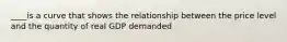 ____is a curve that shows the relationship between the price level and the quantity of real GDP demanded