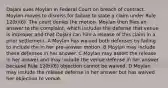 Dajani sues Moylan in Federal Court on breach of contract. Moylan moves to dismiss for failure to state a claim under Rule 12(b)(6). The court denies the motion. Moylan then files an answer to the complaint, which includes the defense that venue is improper and that Dajani can him a release of this claim in a prior settlement. A Moylan has waived both defenses by failing to include the in her pre-answer motion. B Moylan may include these defenses in her answer. C Moylan may assert the release in her answer and may include the venue defense in her answer because Rule 12(b)(6) objection cannot be waived. D Moylan may include the release defense in her answer but has waived her objection to venue.