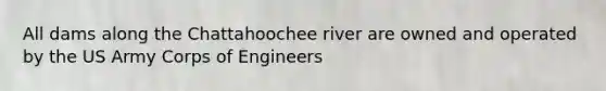 All dams along the Chattahoochee river are owned and operated by the US Army Corps of Engineers