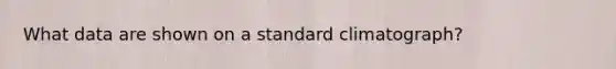 What data are shown on a standard climatograph?