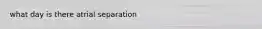 what day is there atrial separation