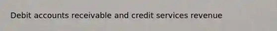 Debi<a href='https://www.questionai.com/knowledge/k7x83BRk9p-t-accounts' class='anchor-knowledge'>t accounts</a> receivable and credit services revenue