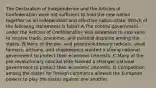 The Declaration of Independence and the Articles of Confederation were not sufficient to hold the new nation together as an independent and effective nation-state. Which of the following statements is false? A.The central government under the Articles of Confederation was powerless to intervene to resolve trade, economic, and political disputes among the states. B.Many of the pre- and postrevolutionary radicals, small farmers, artisans, and shopkeepers wanted a strong national government to protect their economic interests. C.Many of the pre-revolutionary colonial elite favored a stronger national government to protect their economic interests. D.Competition among the states for foreign commerce allowed the European powers to play the states against one another.