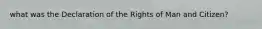 what was the Declaration of the Rights of Man and Citizen?