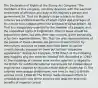 The Declaration of Rights of the Stamp Act Congress "The members of this congress, sincerely devoted, with the warmest sentiments of affection and duty to His Majesty's person and government 2d. That His Majesty's liege subjects in these colonies are entitled to all the inherent rights and privileges of his natural born subject within the kingdom of Great Britain. 3d. That it is inseparably essential to the freedom of a people, and the undoubted rights of Englishmen, that no taxes should be imposed on them, but with their own consent, given personally, or by their representatives. 5th. That the only representatives of the people of these colonies are persons chosen therin, by themselves; and that no taxes ever have been or can be constitutionally imposed on them but by their respective legislatures." Stamp Act Congress, 1765 Which of the following best explains why the colonists created this document in 1765? A) The hardships of colonial wars led the colonists to appeal to the British for aid B) International movements for independence inspired the colonists to renounce their British citizenship C) The colonies were deeply divided over how best to react to British policies in the 1760s D) The British made renewed efforts to consolidate their rule of the colonies and reap the economic benefits of imperial control