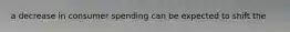 a decrease in consumer spending can be expected to shift the