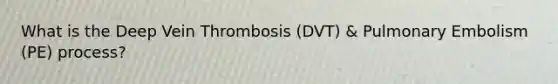 What is the Deep Vein Thrombosis (DVT) & Pulmonary Embolism (PE) process?