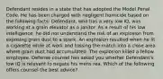 Defendant resides in a state that has adopted the Model Penal Code. He has been charged with negligent homicide based on the following facts: Defendant, who has a very low IQ, was working at a grain elevator as a janitor. As a result of his low intelligence, he did not understand the risk of an explosion from exposing grain dust to a spark. An explosion resulted when he lit a cigarette while at work and tossing the match into a close area where grain dust had accumulated. The explosion killed a fellow employee. Defense counsel has asked you whether Defendant's low IQ is relevant to negate his mens rea. Which of the following offers counsel the best advice?