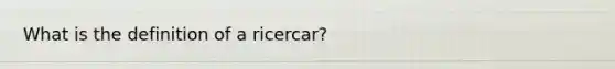 What is the definition of a ricercar?