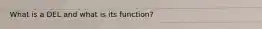 What is a DEL and what is its function?