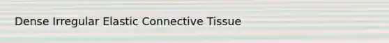Dense Irregular Elastic Connective Tissue