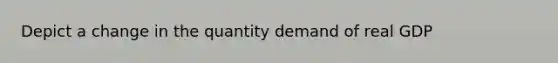 Depict a change in the quantity demand of real GDP