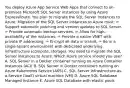 You deploy Azure App Service Web Apps that connect to on-premises Microsoft SQL Server instances by using Azure ExpressRoute. You plan to migrate the SQL Server instances to Azure. Migration of the SQL Server instances to Azure must: ✑ Support automatic patching and version updates to SQL Server. ✑ Provide automatic backup services. ✑ Allow for high-availability of the instances. ✑ Provide a native VNET with private IP addressing. ✑ Encrypt all data in transit. ✑ Be in a single-tenant environment with dedicated underlying infrastructure (compute, storage). You need to migrate the SQL Server instances to Azure. Which Azure service should you use? A. SQL Server in a Docker container running on Azure Container Instances (ACI) B. SQL Server in Docker containers running on Azure Kubernetes Service (AKS) C. SQL Server Infrastructure-as-a-Service (IaaS) virtual machine (VM) D. Azure SQL Database Managed Instance E. Azure SQL Database with elastic pools