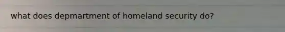 what does depmartment of homeland security do?