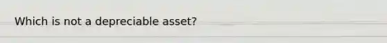 Which is not a depreciable asset?