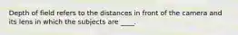 Depth of field refers to the distances in front of the camera and its lens in which the subjects are ____.