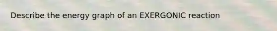 Describe the energy graph of an EXERGONIC reaction