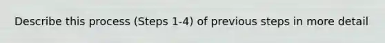 Describe this process (Steps 1-4) of previous steps in more detail