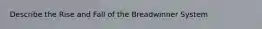 Describe the Rise and Fall of the Breadwinner System