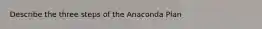 Describe the three steps of the Anaconda Plan