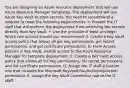 You are designing an Azure resource deployment that will use Azure Resource Manager templates. The deployment will use Azure Key Vault to store secrets. You need to recommend a solution to meet the following requirements: ✑ Prevent the IT staff that will perform the deployment from retrieving the secrets directly from Key Vault. ✑ Use the principle of least privilege. Which two actions should you recommend? A. Create a Key Vault access policy that allows all get key permissions, get secret permissions, and get certificate permissions. B. From Access policies in Key Vault, enable access to the Azure Resource Manager for template deployment. C. Create a Key Vault access policy that allows all list key permissions, list secret permissions, and list certificate permissions. D. Assign the IT staff a custom role that includes the Microsoft.KeyVault/Vaults/Deploy/Action permission. E. Assign the Key Vault Contributor role to the IT staff.