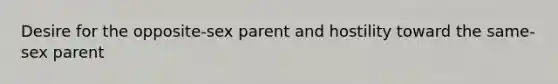 Desire for the opposite-sex parent and hostility toward the same-sex parent