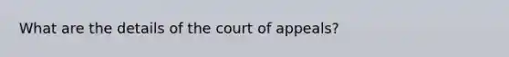 What are the details of the court of appeals?