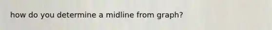 how do you determine a midline from graph?