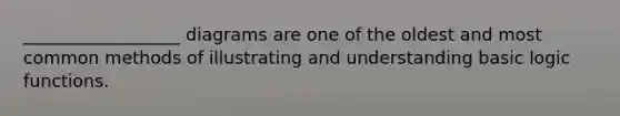 __________________ diagrams are one of the oldest and most common methods of illustrating and understanding basic logic functions.