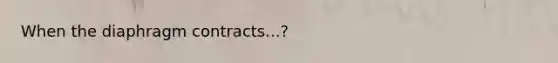 When the diaphragm contracts...?