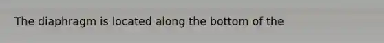 The diaphragm is located along the bottom of the