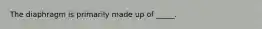 The diaphragm is primarily made up of _____.