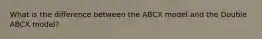 What is the difference between the ABCX model and the Double ABCX model?