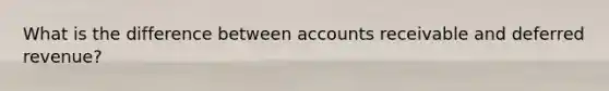 What is the difference between accounts receivable and deferred revenue?