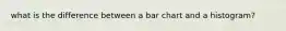 what is the difference between a bar chart and a histogram?