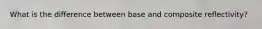 What is the difference between base and composite reflectivity?