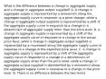 What is the difference between a change in aggregate supply and a change in aggregate output supplied? A. A change in aggregate supply is represented by a movement along the aggregate supply curve in response to a price change, while a change in aggregate output supplied is represented by a shift of the aggregate supply curve in response to a change in a determinant of aggregate supply other than the price level. B. A change in aggregate supply is represented by a shift of the aggregate supply curve in response to a change in the actual price level, while a change in aggregate output supplied is represented by a movement along the aggregate supply curve in response to a change in the expected price level. C. A change in aggregate supply is represented by a shift of the aggregate supply curve in response to a change in a determinant of aggregate supply other than the price level, while a change in aggregate output supplied is represented by a movement along the aggregate supply curve in response to a change in the price level. D. There is no difference between the two terms