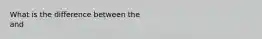 What is the difference between the and elements?