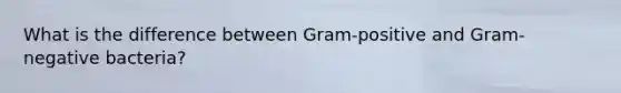 What is the difference between Gram-positive and Gram-negative bacteria?