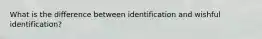 What is the difference between identification and wishful identification?