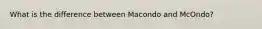 What is the difference between Macondo and McOndo?